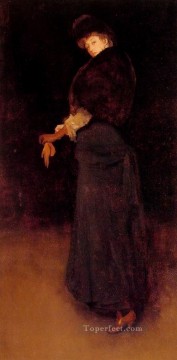 Arrangement in Black The Lady in the Yellow James Abbott McNeill Whistler Oil Paintings